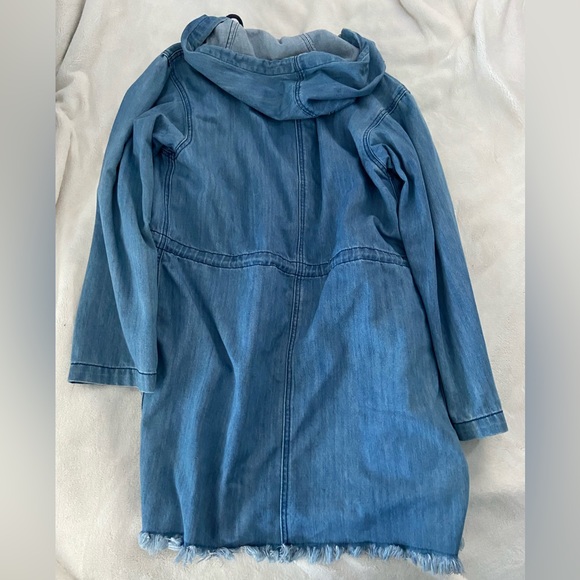 Blue Ripped Oversized Jacket - Picture 2 of 2